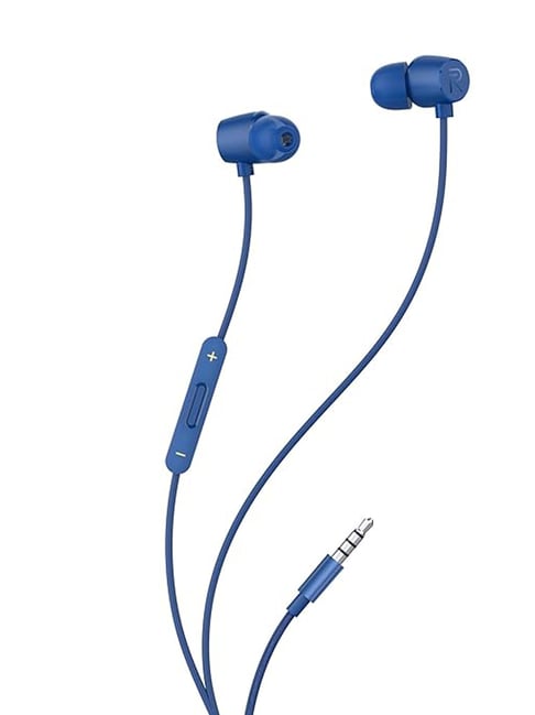 realme Buds Wired in Ear Blue Earphones with Mic