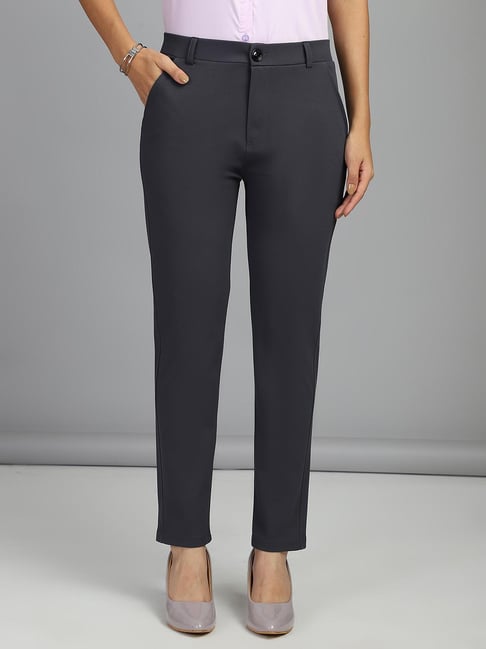 Grey evening trousers womens best sale