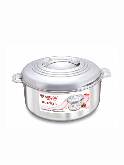 Nirlon Silver Stainless Steel Others Moonlight_Casserole_3000ml