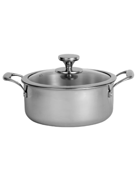Nirlon Silver Stainless Steel Others SS_Platinum_Casserole 22