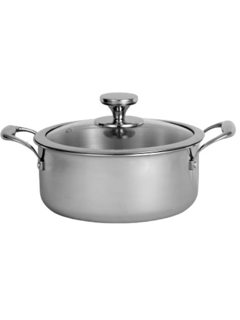 Nirlon Silver Stainless Steel Others SS_Platinum_Casserole 24