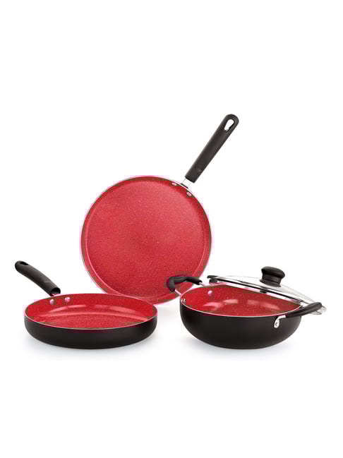 Nirlon Red Aluminum Others Cherry Ceramic Gift Set