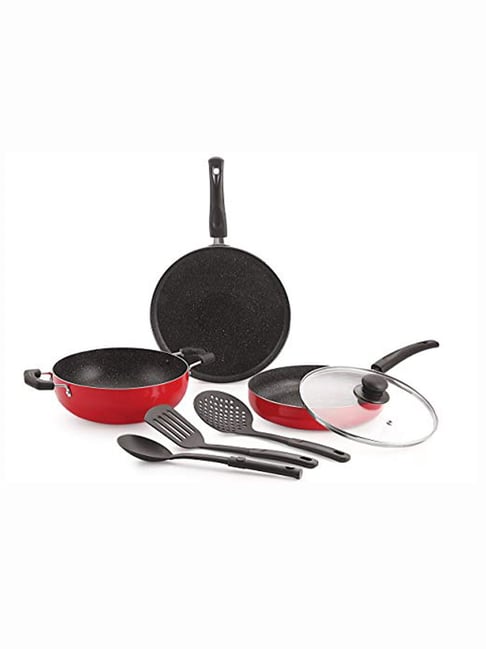 Nirlon Red Aluminum Others New_Ruby_Granite_Gift_Set