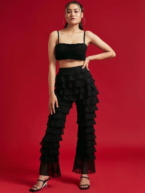 The Clothing Factory Black Crop Top