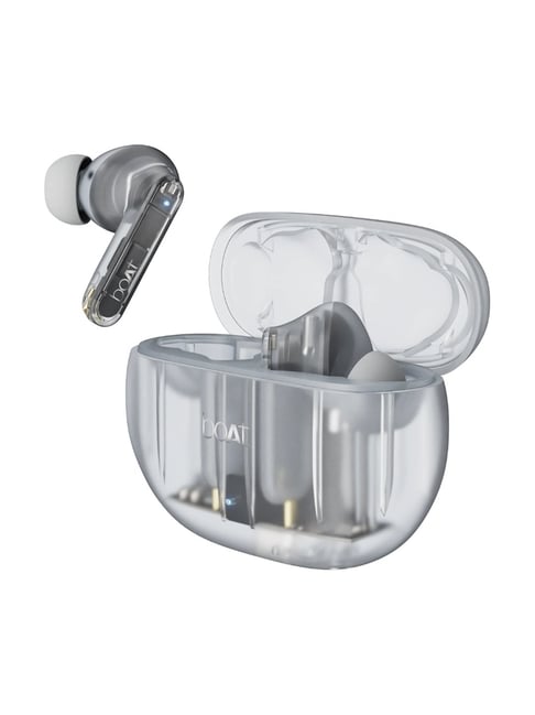 Boat Airdopes 191 ANC In Ear BT Earbuds with Noise Cancellation & Upto 60H Playtime (Pellucid White)