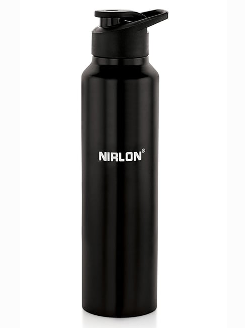 Nirlon Black Stainless Steel Others FB_Classic Flip Black 1000ml 1pcs