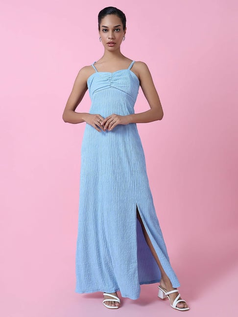 showoffff SHOWOFF Blue Regular Fit Maxi Dress-picture-38