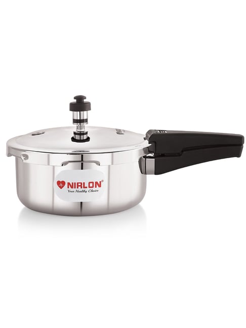 Nirlon Silver Stainless Steel Others TriPly Straight Cooker Dome Lid 2Ltr