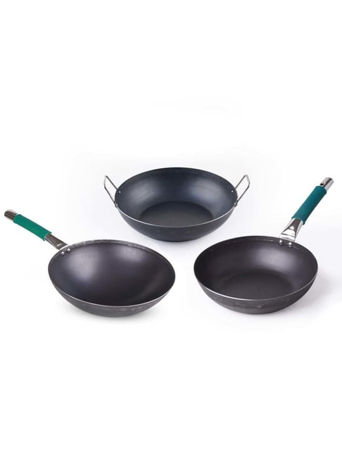The Indus Valley Black 3-Piece Pre-Seasoned Iron Cookware Set-picture-37
