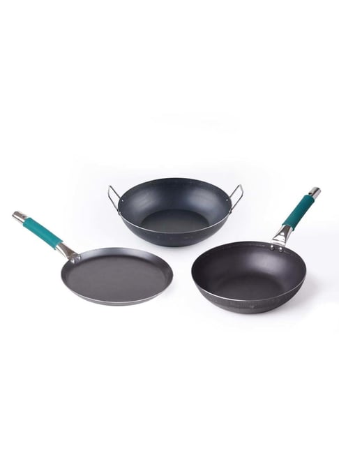 The Indus Valley Black 3-Piece Pre-Seasoned Iron Cookware Set-picture-35