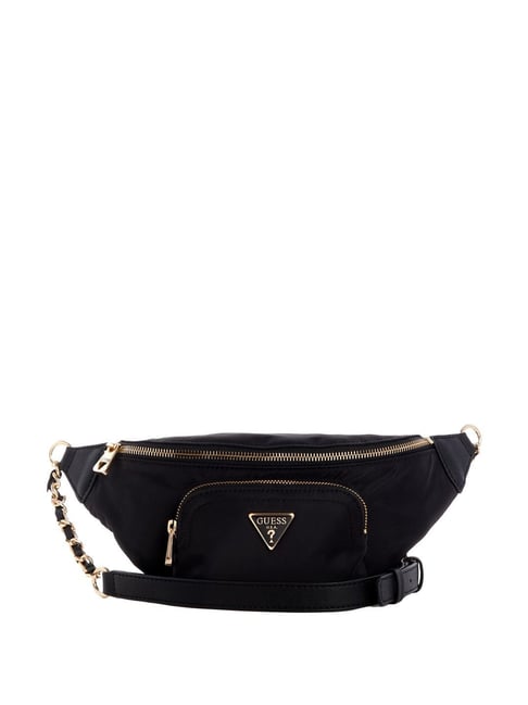 Guess Black Solid Waist Bag