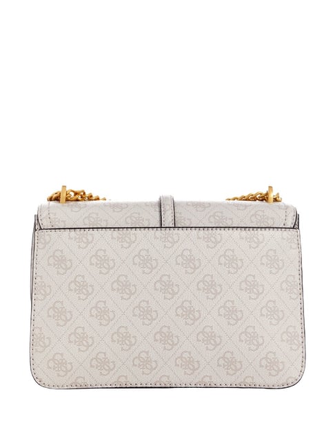 GUESS Cream Logo Sling Handbag