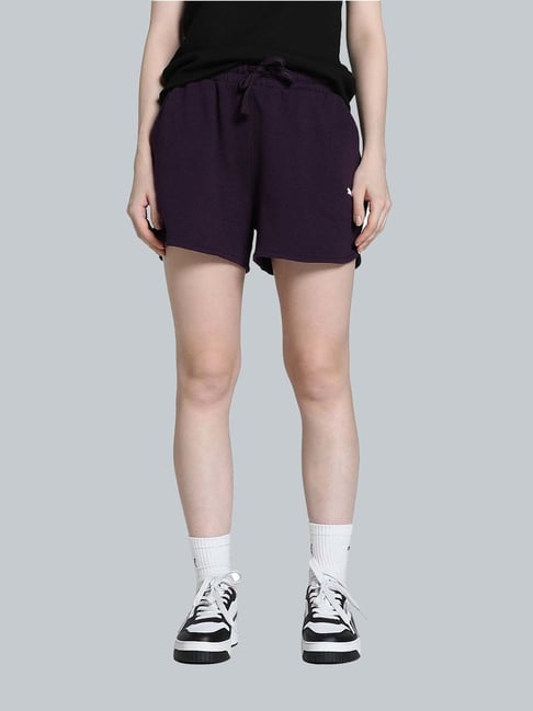 Puma Purple Cotton Sports Shorts-picture-40