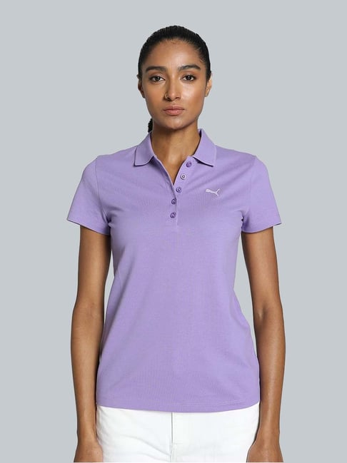 Puma Purple Cotton Plain Sports T-Shirt-picture-38