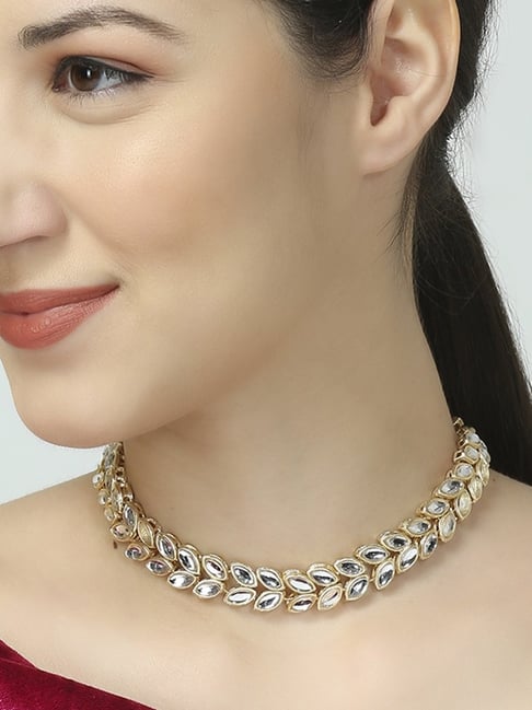 OOMPH Gold Kundan IndoWestern Look Choker