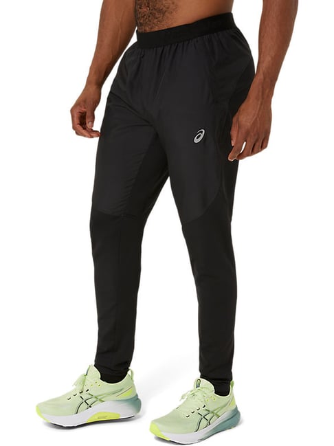 Asics Black Regular Fit Sports Trackpants