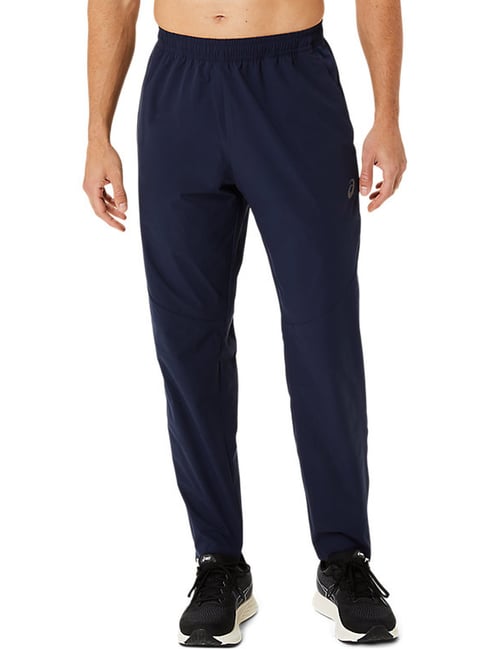 asics navy regular fit sports trackpants