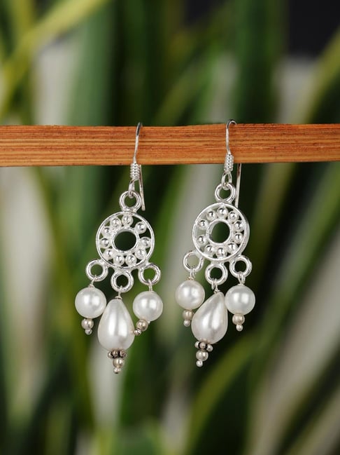 Fabindia Silver Dangler Earrings for Women