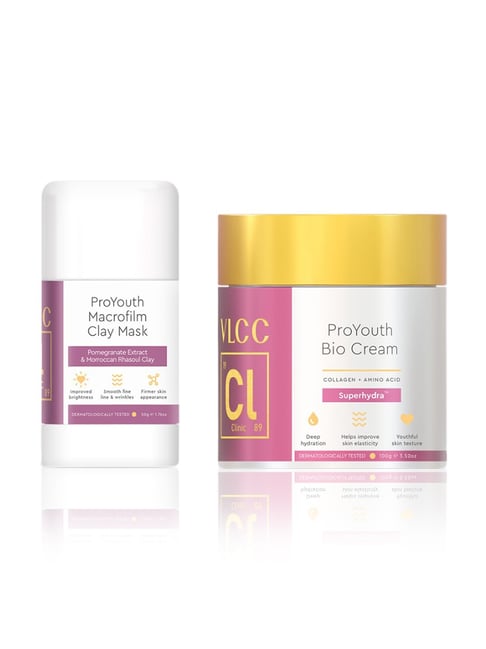 VLCC Clinic ProYouth Macrofilm Clay Mask & Bio Cream Combo-picture-48
