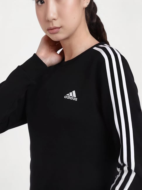adidas striped sweatshirt