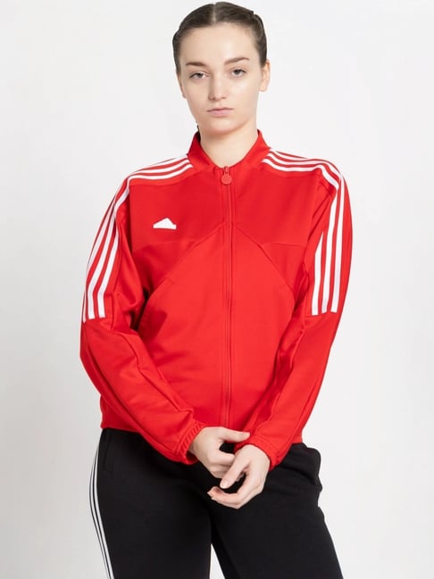 Adidas jacket with red stripes online