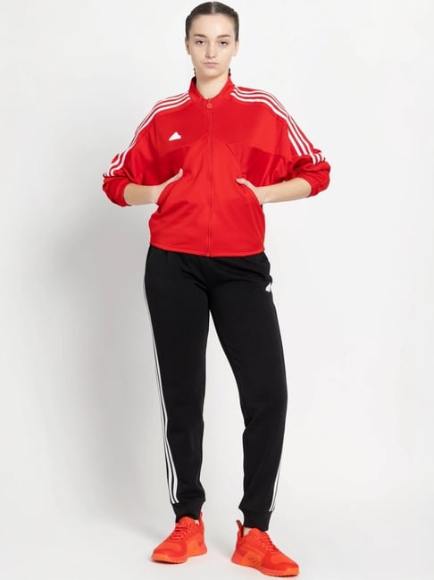 Buy adidas Red Striped Sports Jacket for Women Online Tata CLiQ