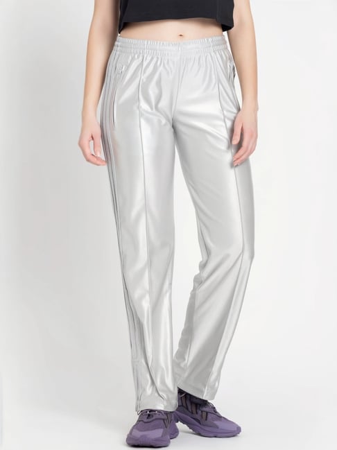 Adidas Originals Silver Striped Sports Track Pants-image-34