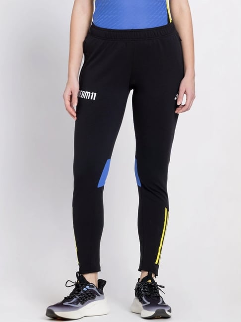 adidas Black Printed Sports Track Pants