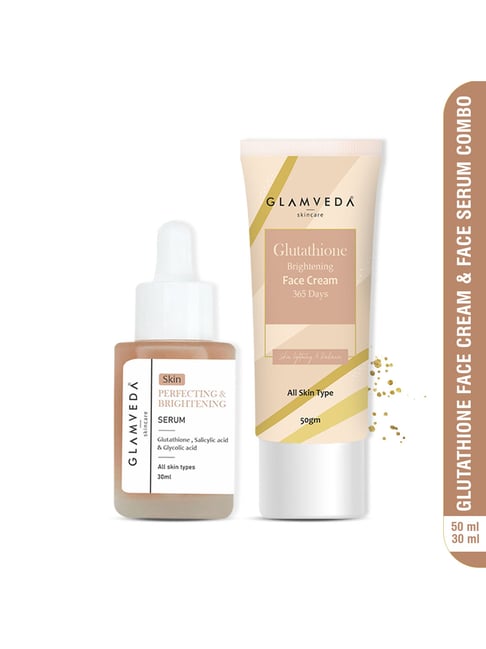 Buy Glamveda Glutathione Face Cream & Glamveda Perfecting & Serum Combo for  Online @ Tata CLiQ