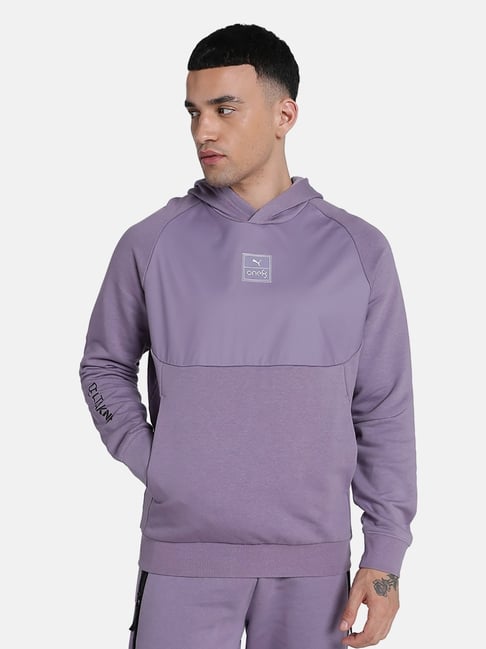 Puma x one8 Deltaknit Purple Regular Fit Graphic Hooded