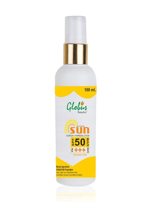 globus naturals Globus Remedies Sunscreen Lotion SPF 50 PA+++ - 100 ml-picture-13