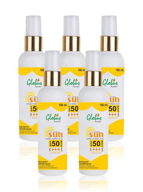 globus naturals Globus Remedies Sunscreen Lotion SPF 50 PA+++ - Pack of 5-picture-12