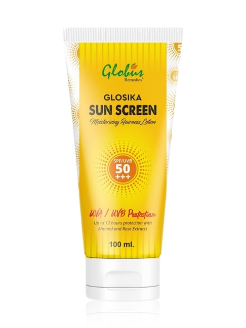 globus naturals Globus Remedies Glosika Sun Screen Moisturizing Fairness Lotion SPF/UVB 50+++ - 100 ml-picture-26