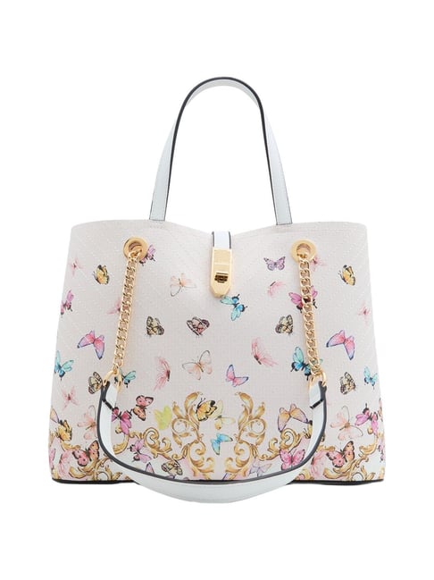 Aldo Pink Printed Medium Tote Handbag