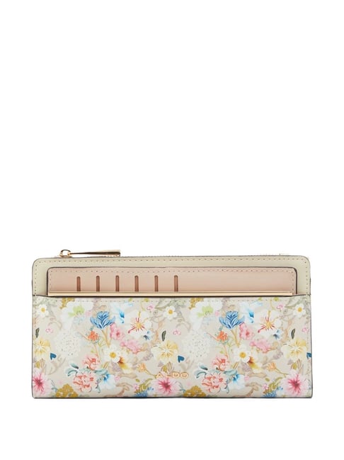 Aldo Multicolor Printed Bi-Fold Wallet For Women