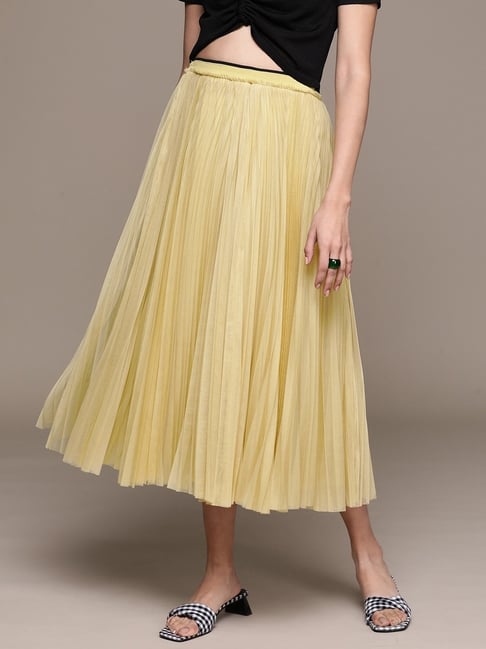 Buy Pleated Skirt Online In India At Lowest Prices Tata CLiQ