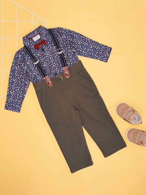 Pantaloons Baby Boys Navy Cotton Printed Full Sleeves Clothing Sets-picture-39