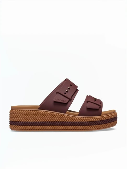 Crocs Women's Brooklyn Brown Casual Wedges