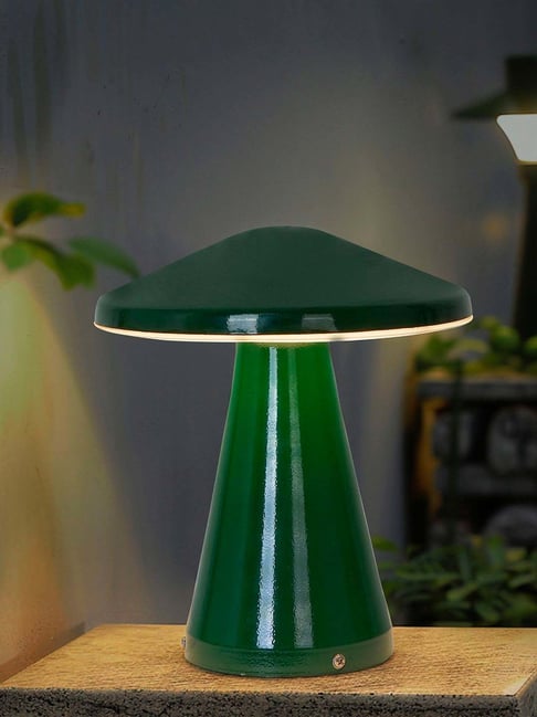 Fos Lighting Green Aluminium Illuminate Your Pathways With Mushroom 12W Led Mini Bollard Light