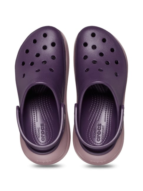 Crocs Women's Crush Purple Back Strap Clogs