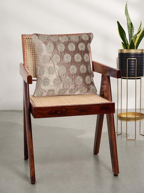 Living Scapes by Pantaloons Beige Fabric Cushion Cover-picture-28