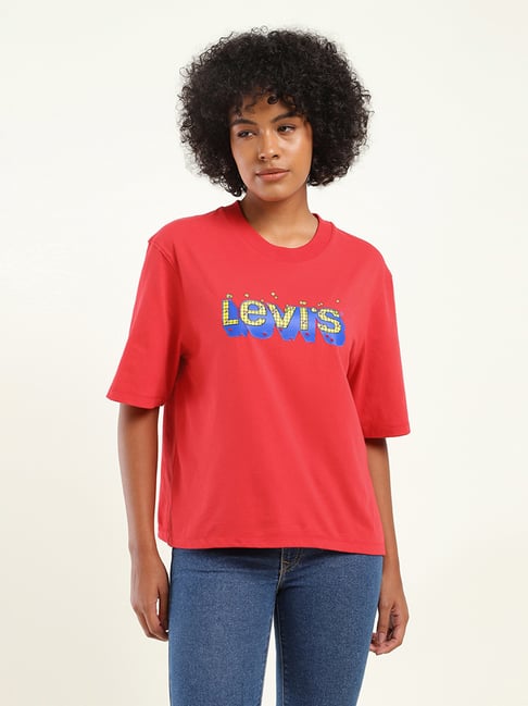Levi's Red Logo Print T-Shirt