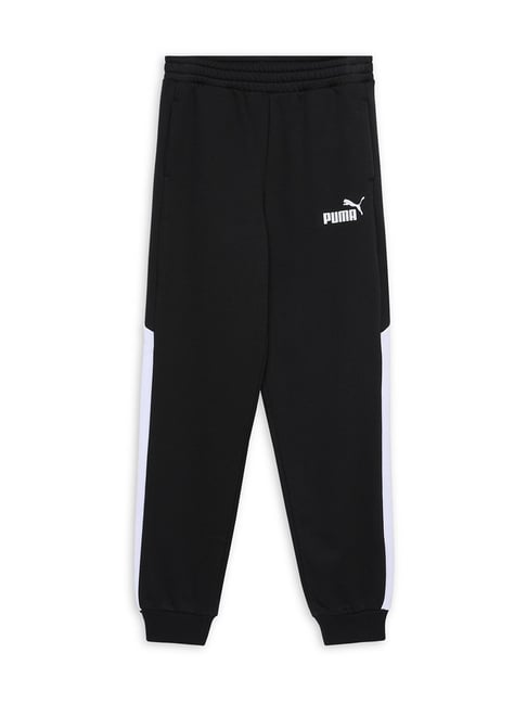 Puma Kids Black Cotton Joggers