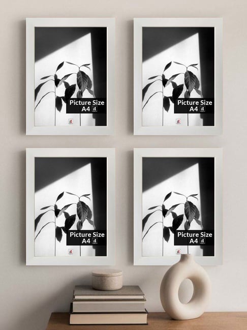 Art Street White Engineered Wood A4 Size Certificate & Document Photo Frames - Set of 4-picture-33