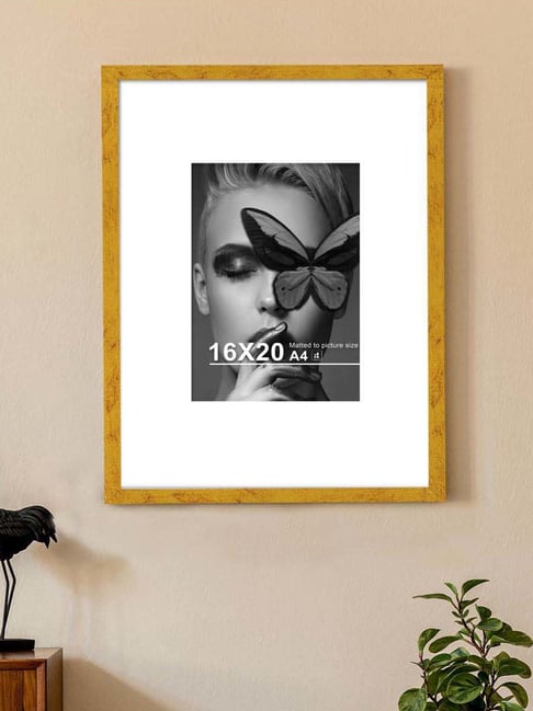 Art Street Gold Engineered Wood Large Size Document Photo Frame-picture-34