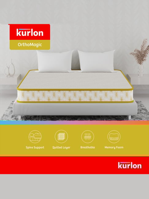 Kurlon Ortho Magic White Latex Queen Size Mattress