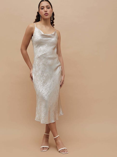 Code by Lifestyle Off White Slip Dress