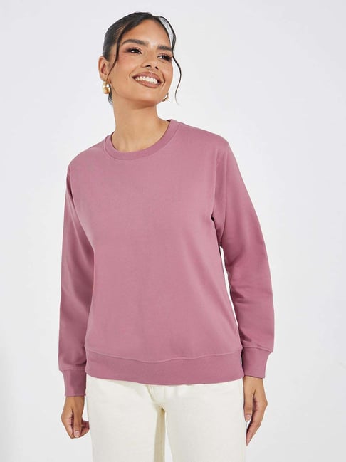 Styli Pink Plain Sweatshirt-picture-39