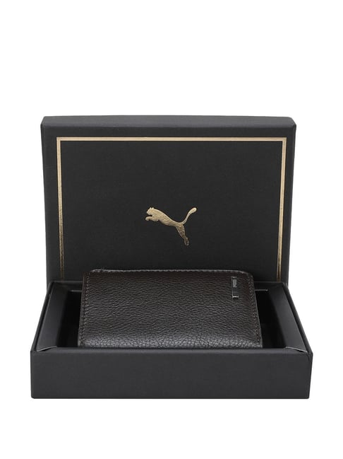Puma LOFT Chocolate Casual Leather Bi-Fold Wallet