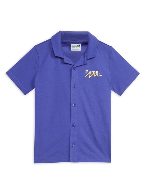 Puma Kids Lapis Lazuli Cotton Printed Shirt-picture-43
